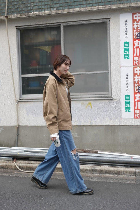 バイカラールーズブルゾン